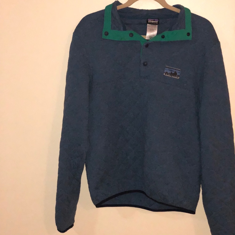 Quilted Patagonia snap pullover